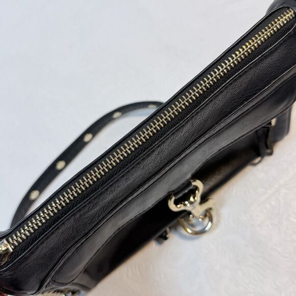 Rebecca Minkoff Mini MAC Black Leather Crossbody - Picture 9 of 14